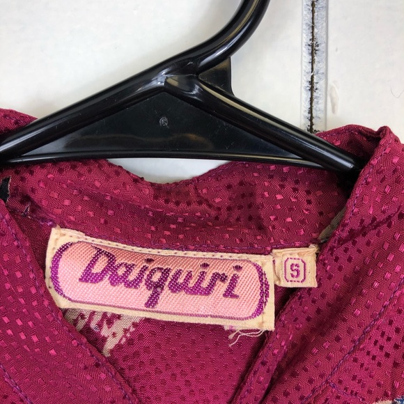 Vintage Daiquiri High Neck Modi Dress Sz S - Picture 7 of 15